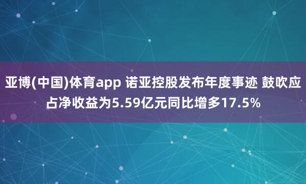 亚博(中国)体育app 诺亚控股发布年度事迹 鼓吹应占净收益为5.59亿元同比增多17.5%
