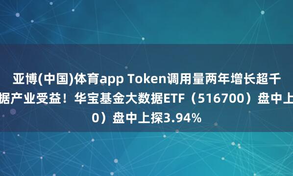 亚博(中国)体育app Token调用量两年增长超千倍！大数据产业受益！华宝基金大数据ETF（516700）盘中上探3.94%