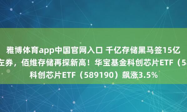 雅博体育app中国官网入口 千亿存储黑马签15亿好意思元晶圆采购左券，佰维存储再探新高！华宝基金科创芯片ETF（589190）飙涨3.5%