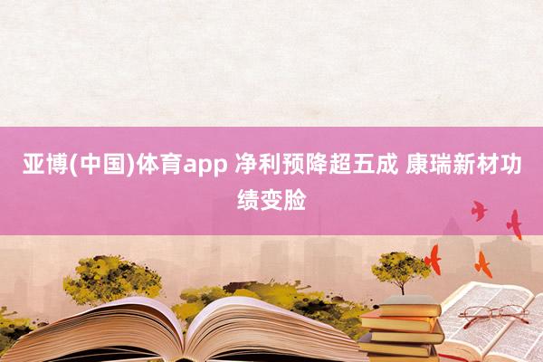 亚博(中国)体育app 净利预降超五成 康瑞新材功绩变脸
