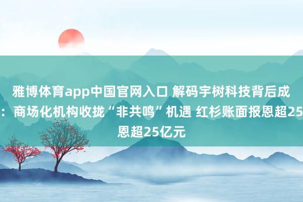 雅博体育app中国官网入口 解码宇树科技背后成本局：商场化机构收拢“非共鸣”机遇 红杉账面报恩超25亿元